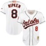 Men's Baltimore Orioles Cal Ripken Mitchell & Ness White Home Authentic Jersey