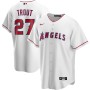 Men's Los Angeles Angels 27 Mike Trout Replica Player Name Jersey