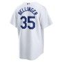 Men's Los Angeles Dodgers 35 Cody Bellinger White Home Replica Player Name Jersey