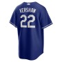 Men's Los Angeles Dodgers 22 Clayton Kershaw Royal Alternate Replica Player Name Jersey
