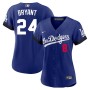 Women's Los Angeles Dodgers 8-24 Kobe Bryant Royal City Connect Jersey