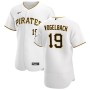 Men's Pittsburgh Pirates 19 Daniel Vogelbach White Home Authentic Jersey