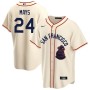 Men's San Francisco Giants Willie Mays Sea Lions Throwback 1946 Home Cream Jersey