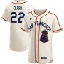 Men's San Francisco Giants Jack Clark Authentic Sea Lions Throwback 1946 Home Cream Jersey