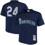 Men's Seattle Mariners Ken Griffey Jr. Mitchell & Ness Navy Cooperstown Collection Mesh Batting Practice Jersey