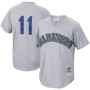 Men's Seattle Mariners Edgar Martinez Mitchell & Ness Charcoal Cooperstown Collection Mesh Batting Practice Jersey