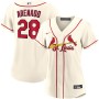 Women's St. Louis Cardinals 28 Nolan Arenado Light Blue Alternate Replica Player Jersey