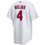 Men's St. Louis Cardinals 4 Yadier Molina White Home Replica Player Name Jersey