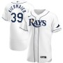 Men's Tampa Bay Rays 39 Kevin Kiermaier White Home Authentic Player Jersey