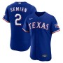 Men's Texas Rangers 2 Marcus Semien Royal Alternate Authentic Player Jersey