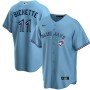 Men's Toronto Blue Jays 11 Bo Bichette Powder Blue Alternate Replica Player Name Jersey