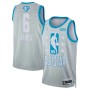 Men's 2022 NBA All Star 6 Lebron James Grey Jersey