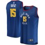 Men's Denver Nuggets 15 Nikola Jokic Blue Swingman Jersey - Statement Edition