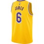 Men's Los Angeles Lakers 6 LeBron James Swingman Player Jersey - Icon Edition