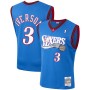 Men's Philadelphia 76ers Allen Iverson Mitchell & Ness Royal Hardwood Classics 2000-01 Swingman Jersey