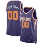 Men's Phoenix Suns Purple 2021-22 Diamond Swingman Custom Jersey - Icon Edition