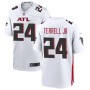 Men's Atlanta Falcons 24 A.J. Terrell Jr White Player Game Jersey
