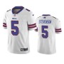 Men's Buffalo Bills 5 Marquez Stevenson White Vapor Untouchable Limited Stitched Jersey