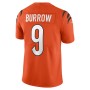 Men's Cincinnati Bengals Joe Burrow Orange Alternate Vapor Limited Jersey