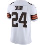 Men's Cleveland Browns Nick Chubb White Vapor Limited Jersey