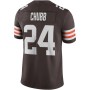 Men's Cleveland Browns Chubb Brown Vapor Limited Jersey