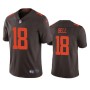 Men's Cleveland Browns 18 David Bell Brown Vapor Untouchable Limited Stitched Jersey