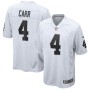 Men's Las Vegas Raiders 4 Derek Carr White Game Player Jersey