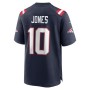 Men's New England Patriots 10 Mac Jones Navy Game Jersey