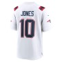 Men's New England Patriots Mac Jones White Player Game Jersey