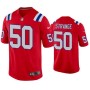 Men's New England Patriots 50 Cole Strange Red Vapor Untouchable Limited Stitched Jersey