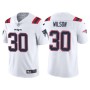 Men's New England Patriots 30 Mack Wilson White Vapor Untouchable Limited Stitched Jersey
