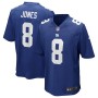 Men's New York Giants 8 Daniel Jones Game Player Jersey