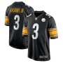 Men's Pittsburgh Steelers 3 Dwayne Haskins Black Game Jersey