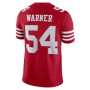 Men's San Francisco 49ers Fred Warner Scarlet Vapor Limited Jersey
