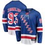 Men's New York Rangers 93 Mika Zibanejad Blue Home Breakaway Player Game Jersey