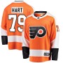 Men's Philadelphia Flyers 79 Carter Hart Orange Home Premier Breakaway Player Jersey